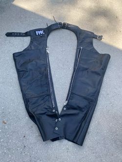 Leather Motorcycle chaps (female)