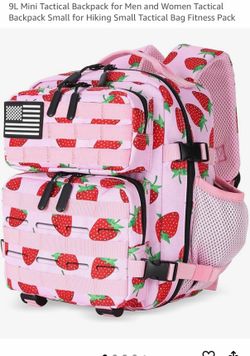 9L Mini Tactical Backpack small backpack for girl (strawberry)