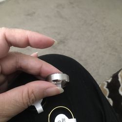 Mens Fashion Stainless Steel Wedding Band Size 10