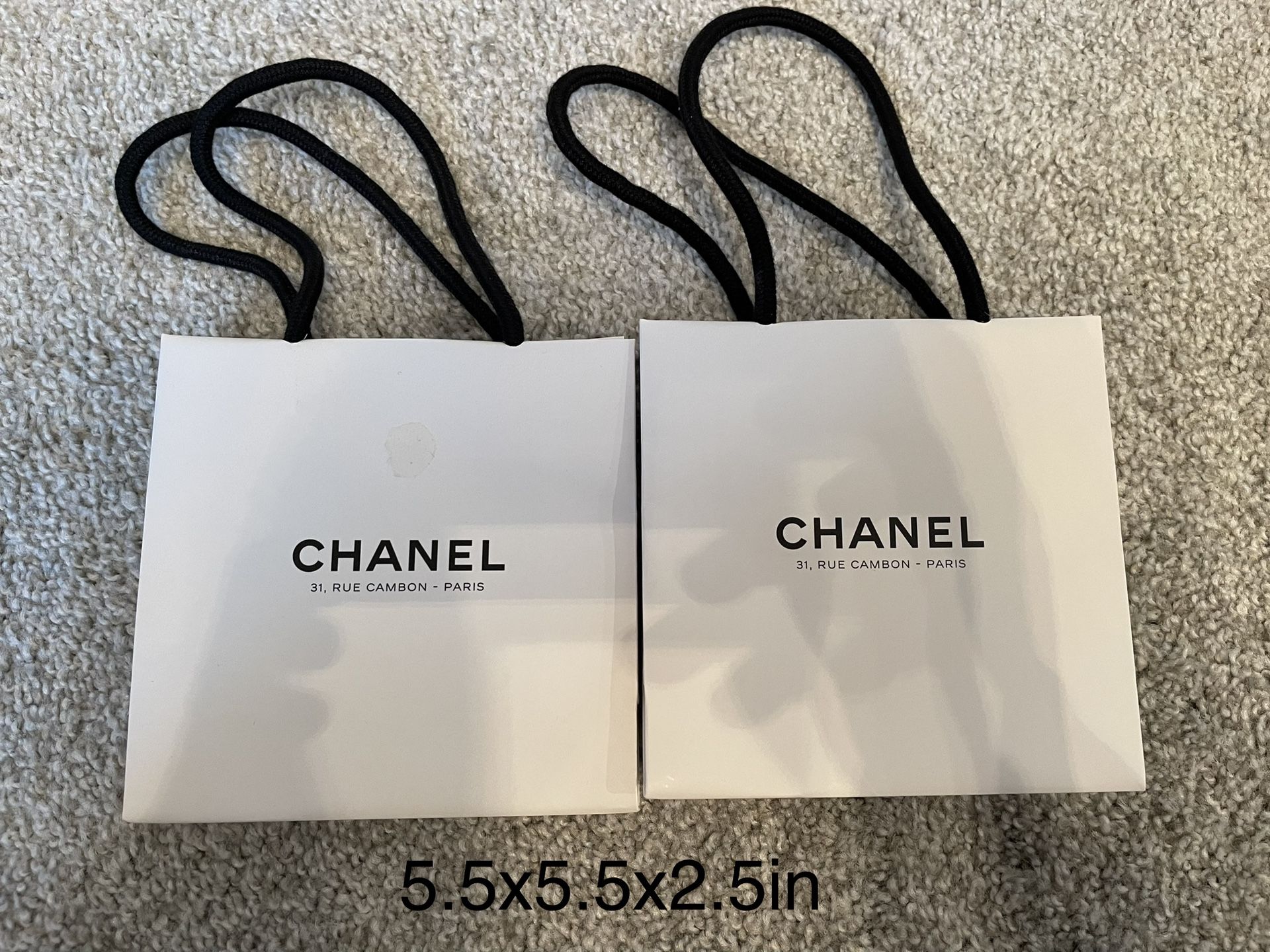 Chanel White Shopping Bag