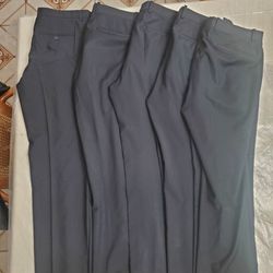 5 Mens Black Wool Theory Pants Size 32