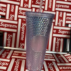 Starbucks - 2023 Iridescent Studded Bling - 24oz Cold Cup Tumbler - New 