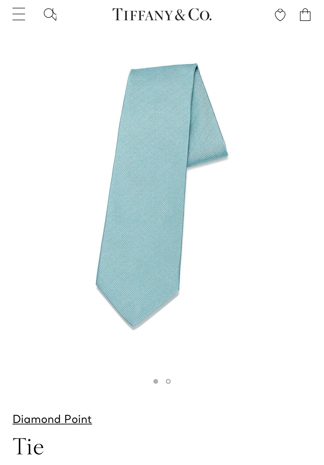 Tiffany & Co. Men’s Diamond Point Tie