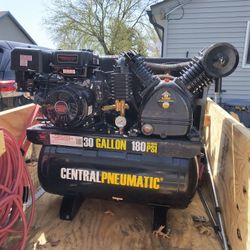 Central Pneumatic 30 Gallon Gas Powered Air Compressor 