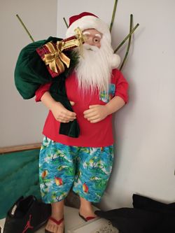 Santa By The Beach