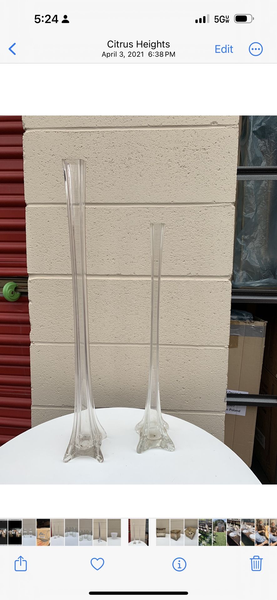 Tower vases