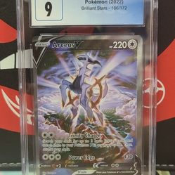 Arceus V ALT ART Brilliant Stars CGC 9