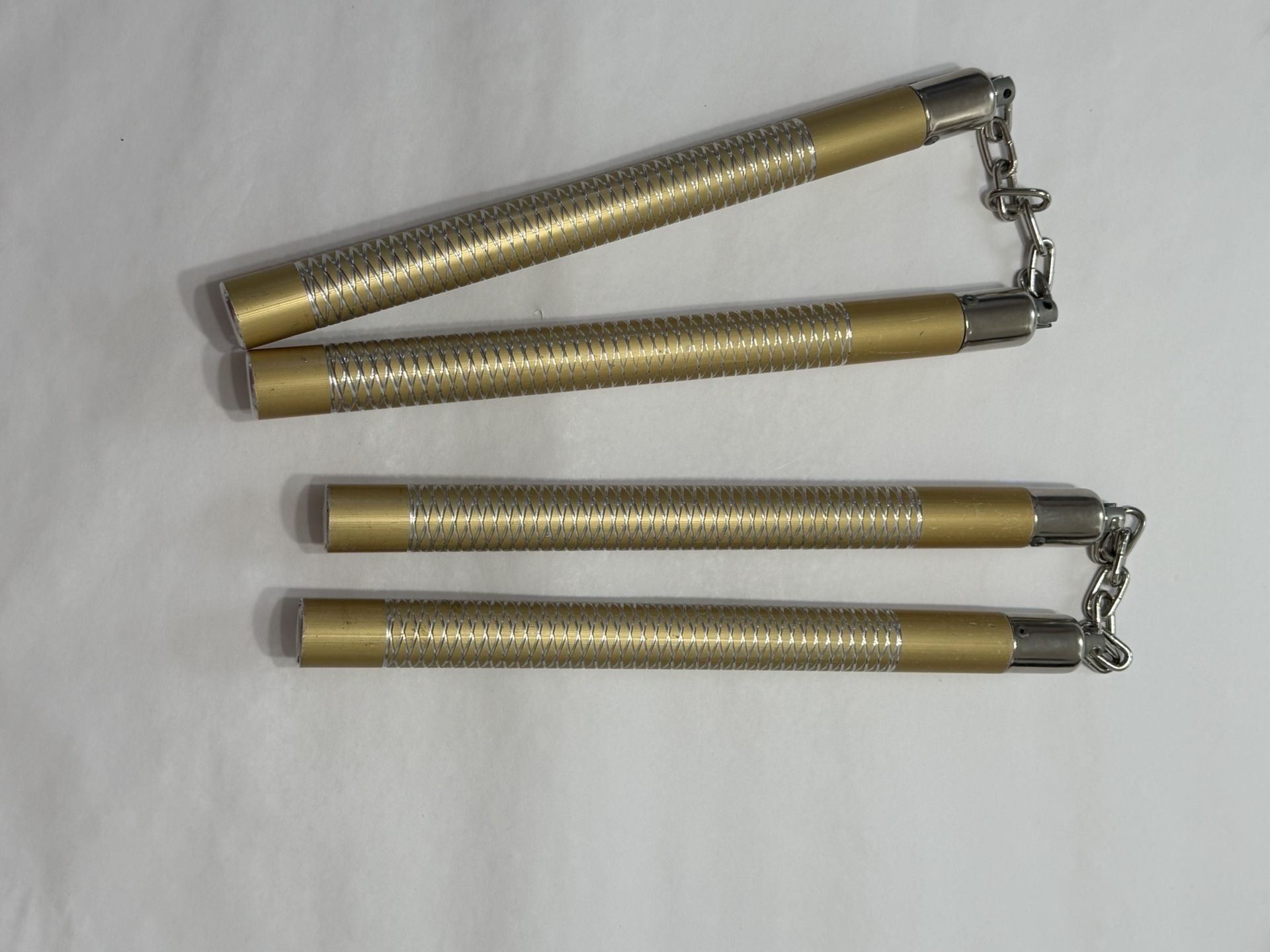 Nun Chucks Gold Aluminum
