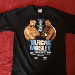 Vargas vs Mosley Feb 2006 Mandaley Bay black t-shirt, Medium