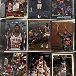 Allan Houston Basketball Card Lot Of 18 Cards