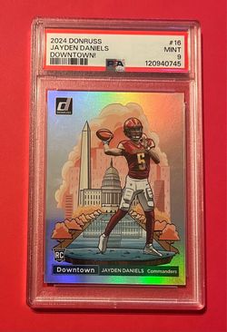 Jayden Daniels - 2024 Donruss Downtown PSA 9 RC - Redskins