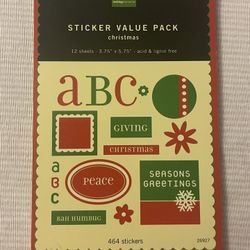 Making Memories Christmas Sticker Value Pack New