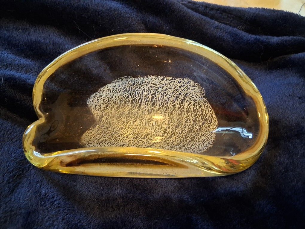 Archimede Seguso Vintage Glass Bowl/Ashtray