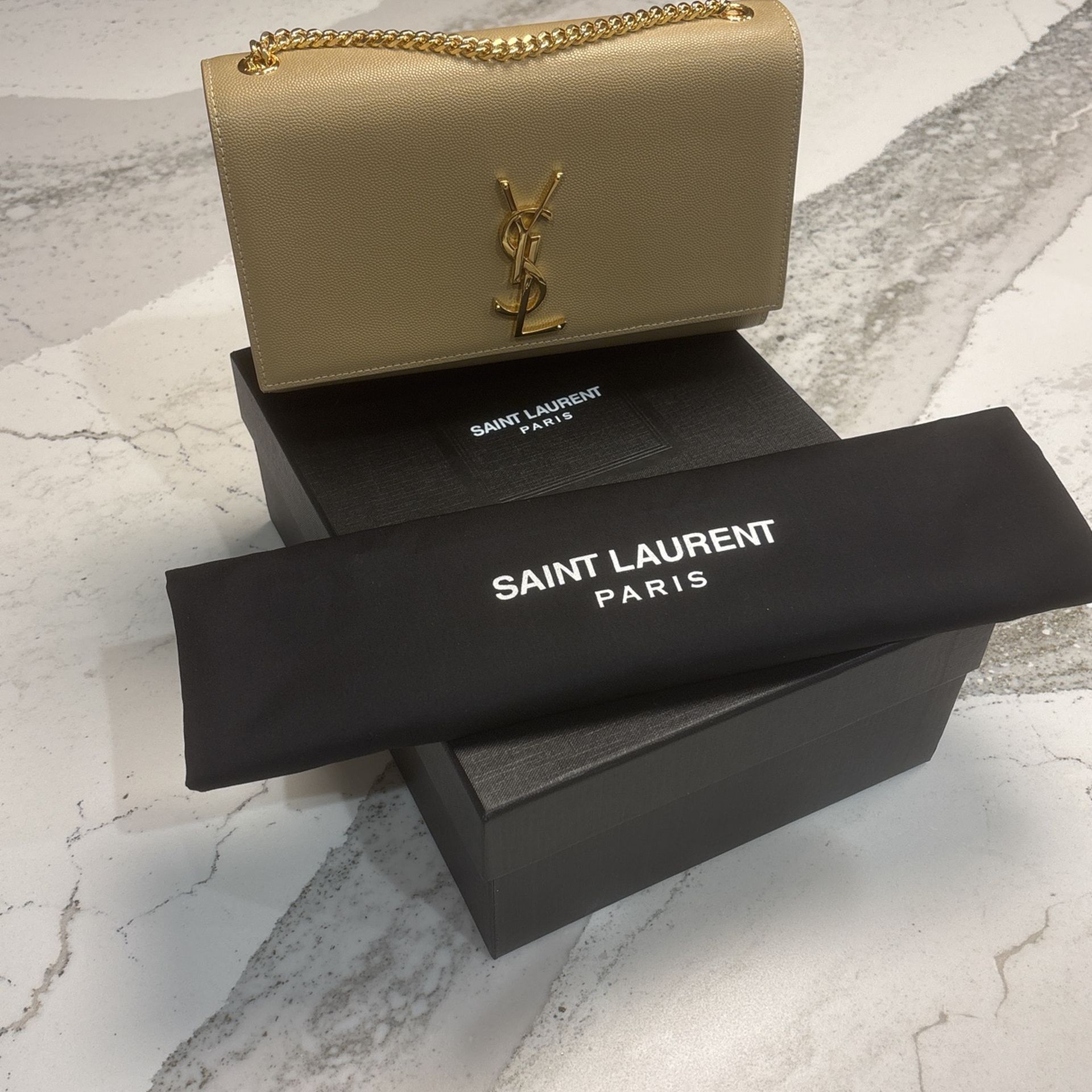 YSL Kate Medium Beige