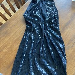 Size 4 black sequin party dress