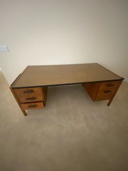 Solid Wood  Executive Desk-$25