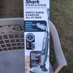 Shark Steam & Scrub Steam Mop, All-in-One Scrubbing and Sanitizing Hard Floor Cleaner, LED Headlights, 4 Dirt Grip Soft Scrub Pads Included 