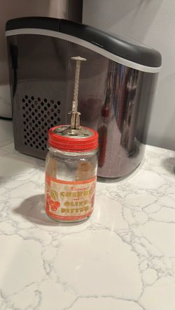 Vintage Cherry and olive pitter jar