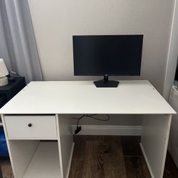 White Work Desk 
