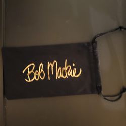 Designer Bob Mackie Microfiber Eyeglass Pouch Case Bag