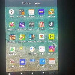 Cracked Amazon Fire 8 plus With TIKTOK