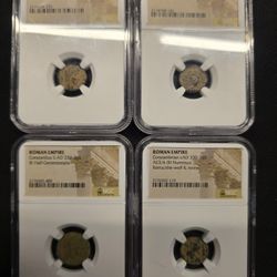 4x AD Roman Empire Coins 