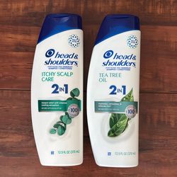 Head And Shoulders Pyrithione Zinc 2 In 1 Dandruff Shampoo And Conditioner: TEA TREE OIL; 12.5 oz Each (2 For $10)