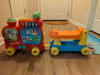 VTech Sit-to-Stand Ultimate Alphabet Train - Push/Ride-On Toy (No Sound)
