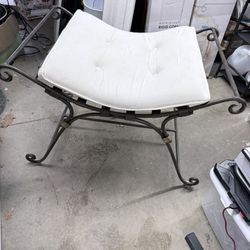 Wrought Iron Ottoman