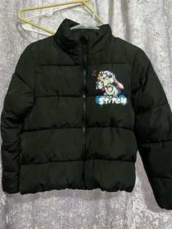 Stitch Black Puffer Jacket