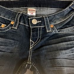 NEW True  Religion Jeans 26" Low Rise Straight Leg 