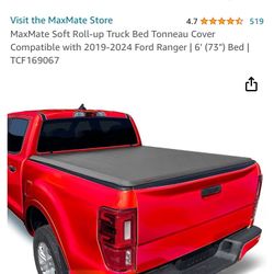 MaxMate Soft Tonneau Cover for 2019-2024 Ford Ranger | 6' (73") Bed |