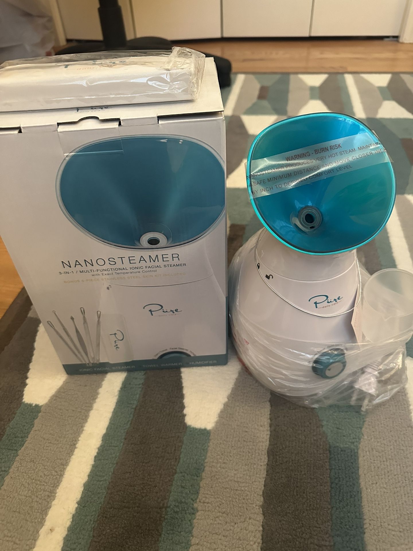 Pure Daily Care Nano 3 in 1 Steamer( New)