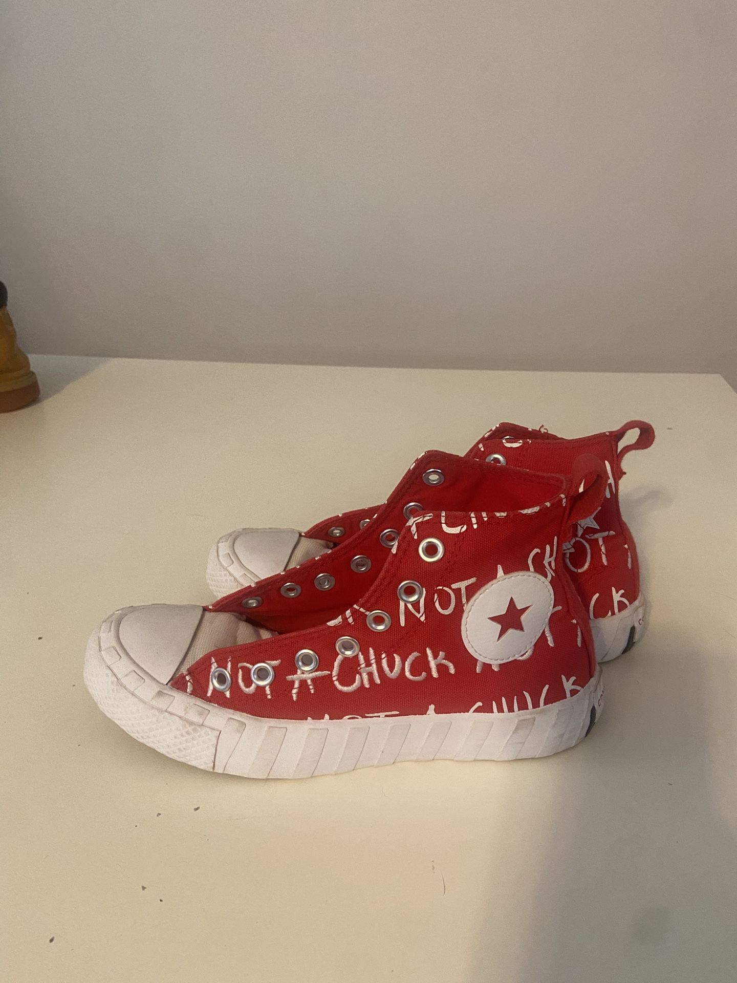 Red And White Chucks