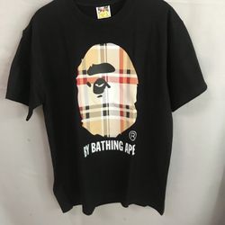 BAPE A Bathing Ape Check by Bathing Tee
Black/Beige