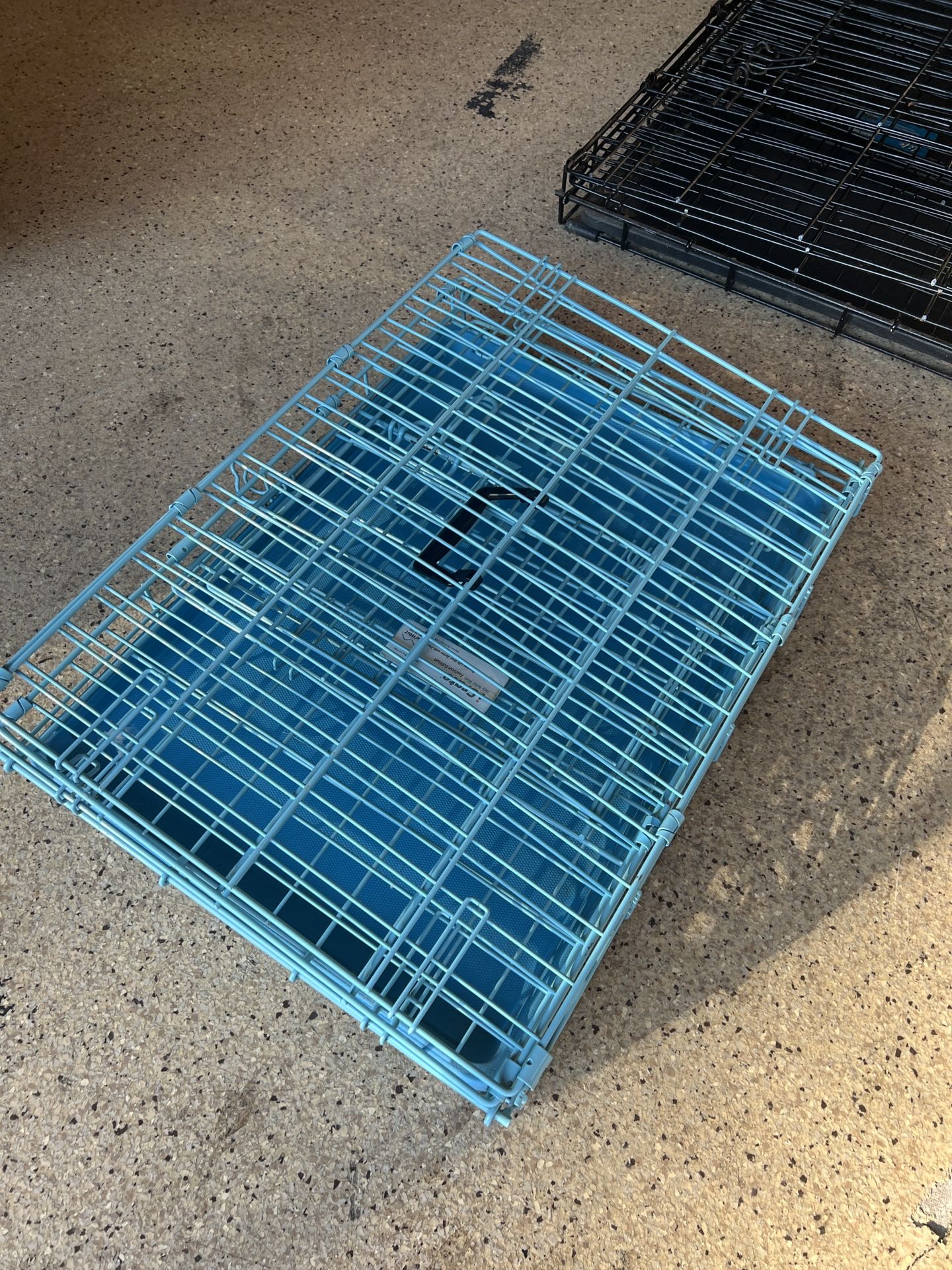 Blue Perfect Collapsible Dog Crate Works Perfect