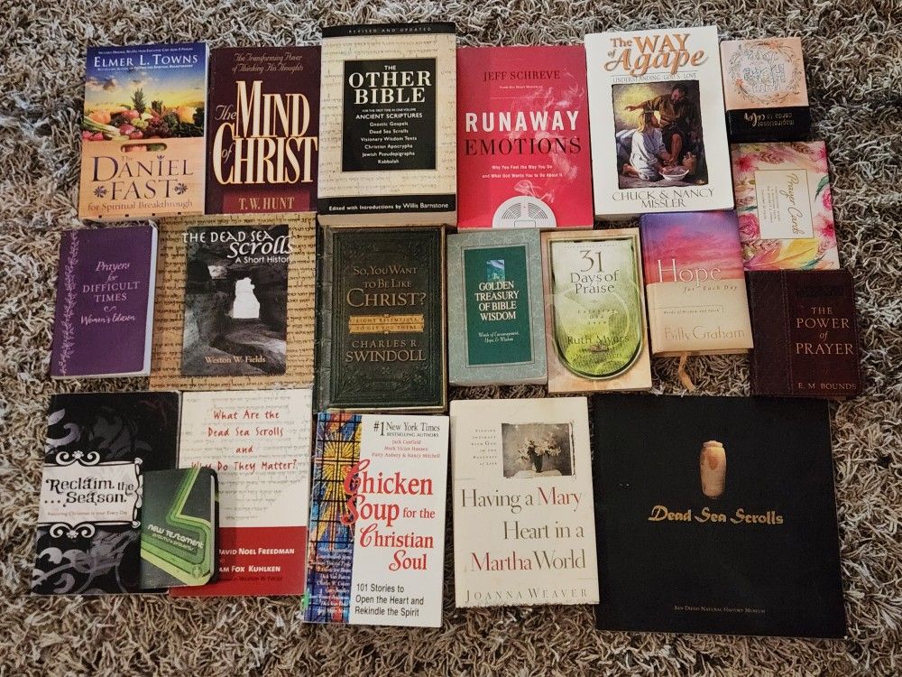 Nice Lot Of Christian / Religious Books - Dead Sea Scrolls, The Other Bible, Chicken Soup, More