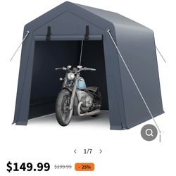 6X8ft storage shed portable