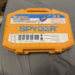 Spyder hole saw kit 9pc 