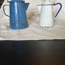 Vintage Enamel Coffee Pots