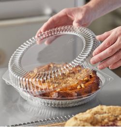 Clear Plastic Pie Container with Dome Lid