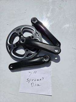 Crank set 7in dia. And pedals