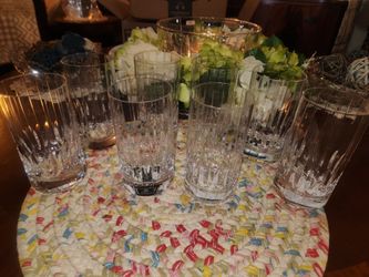 Lead crystal drinking glasses