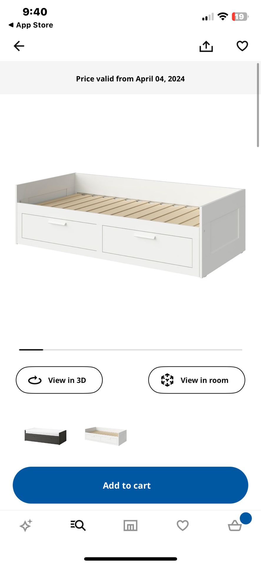IKEA Trundle Bed w/drawers