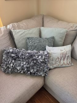 5 Sage Green Throw Pillows