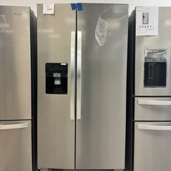 Whirlpool Side By Side Refrigerator In Fingerprint Resistant Stainless Steel 