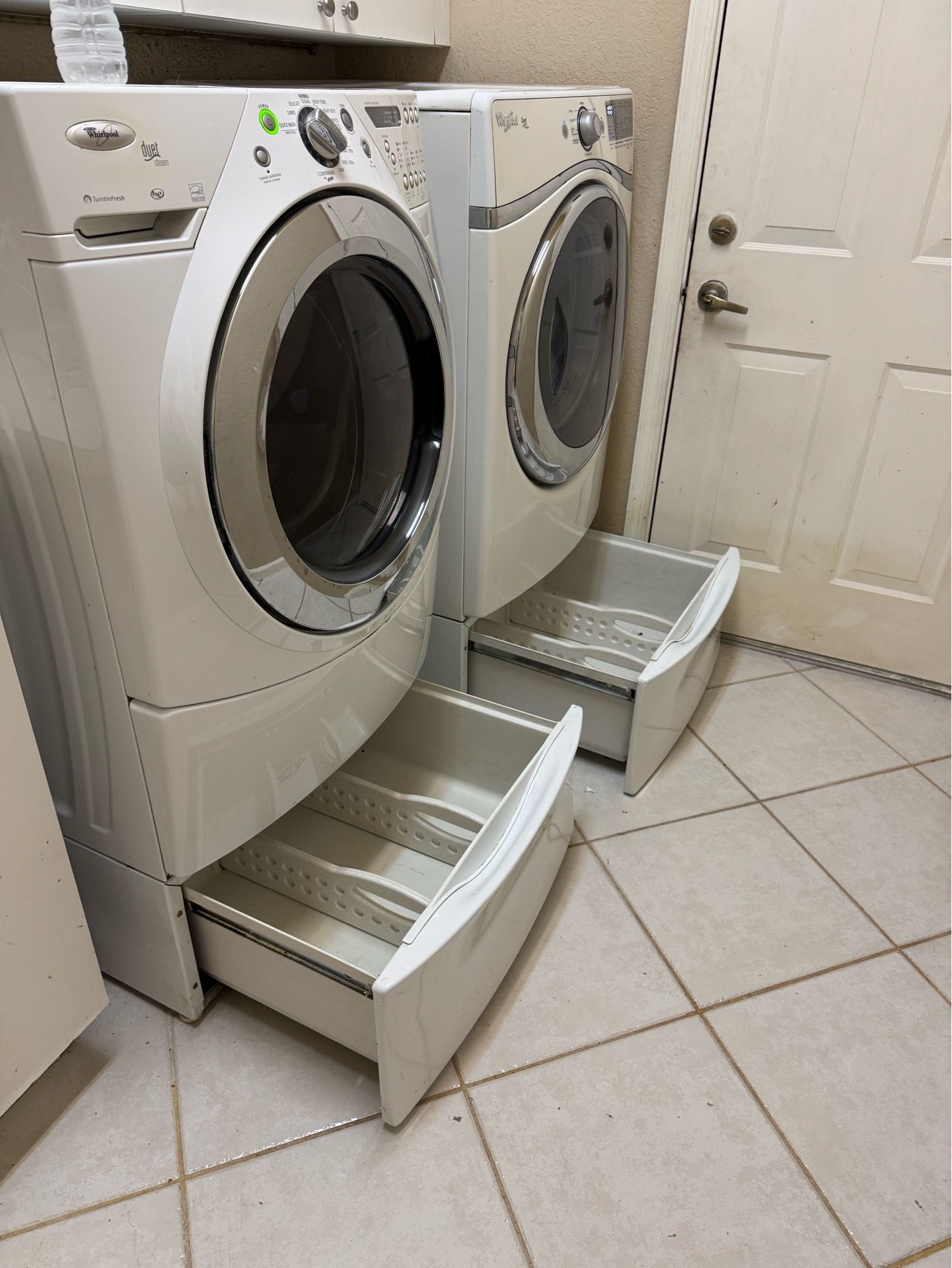 Whirlpool front-load 27” HE Washer or Dryer with Storage Drawer