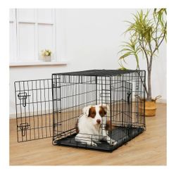 Metal Wire Dog Crate with Leak-Proof Pan and Divider, 36 inch
