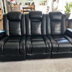 *Price Drop!* Three Piece Powered Couch Set