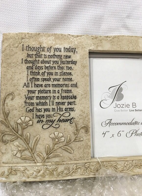 Jozie B I Thought Of You Today In Memory Photo Frame For Jozie B I Thought Of You Today In Memory Photo Frame